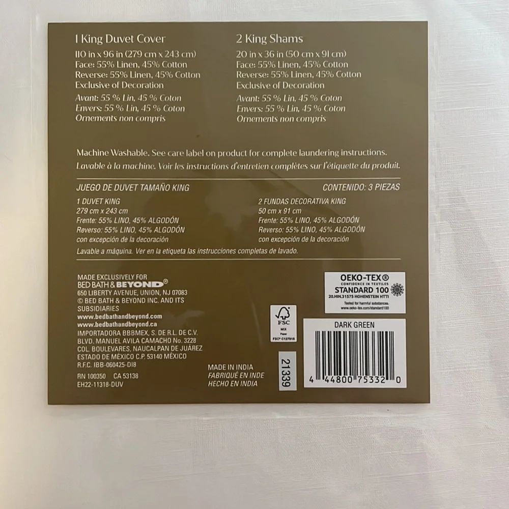 Duvet cover king size